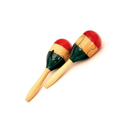 Wholesale cheap Mexican musical instrument baby Education toys Bulk Wooden Maracas